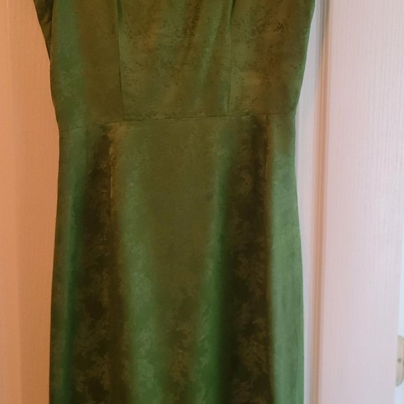 Vintage 1960's Shantung Silk sheath dress - Picture 4 of 8